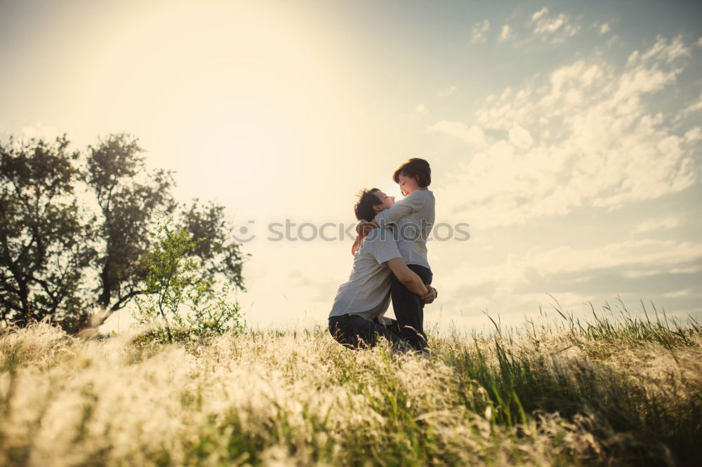 Similar – Image, Stock Photo Crop bride and groom on sand