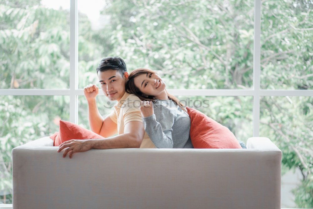 Similar – Image, Stock Photo indoor portrait of happy mother and child son