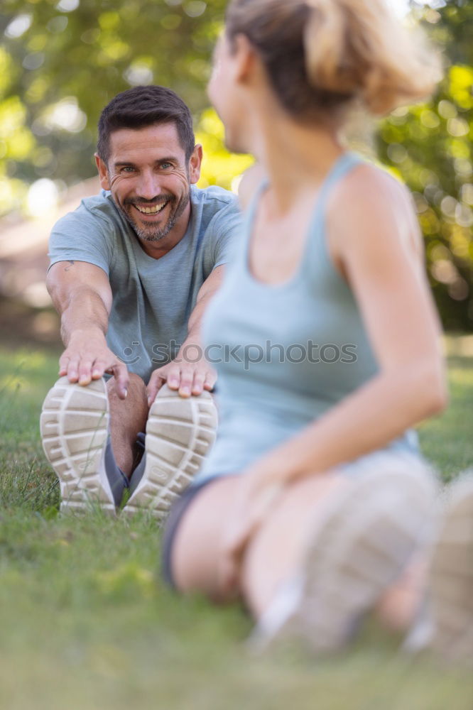 Similar – Athletic Women Drinking Water After an Exercise