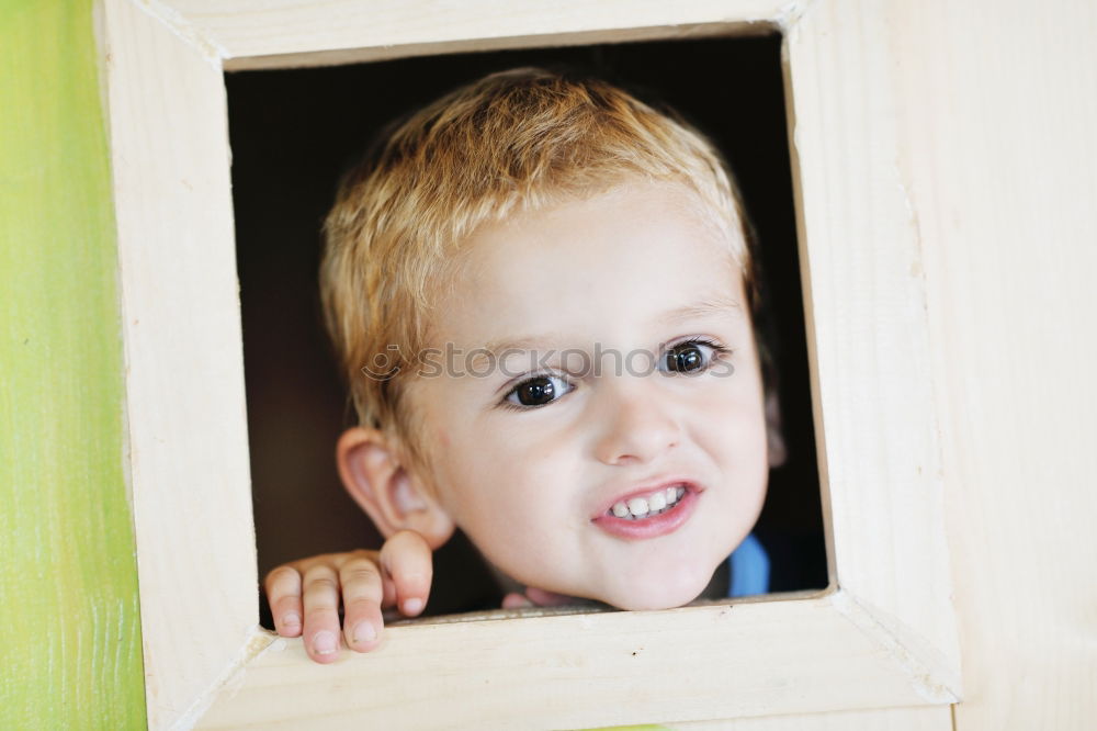 Similar – cute happy baby boy awake in his bed in the morning