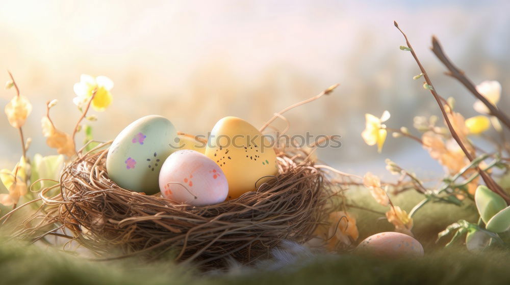 Similar – Image, Stock Photo Easter eggs Garden Nature