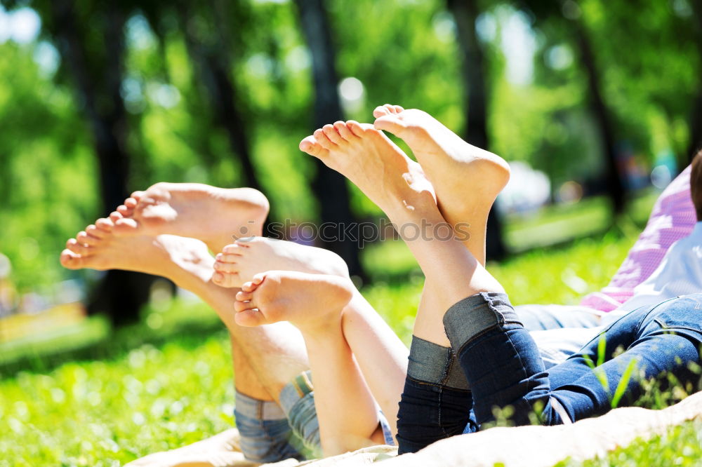 Similar – Image, Stock Photo Picnic in the sun Happy