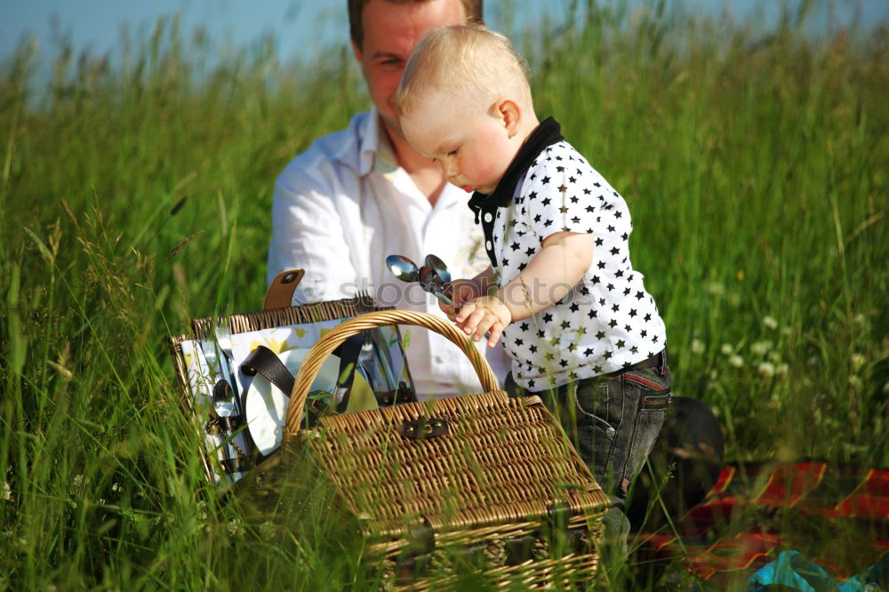 Similar – Mother playing with child in park