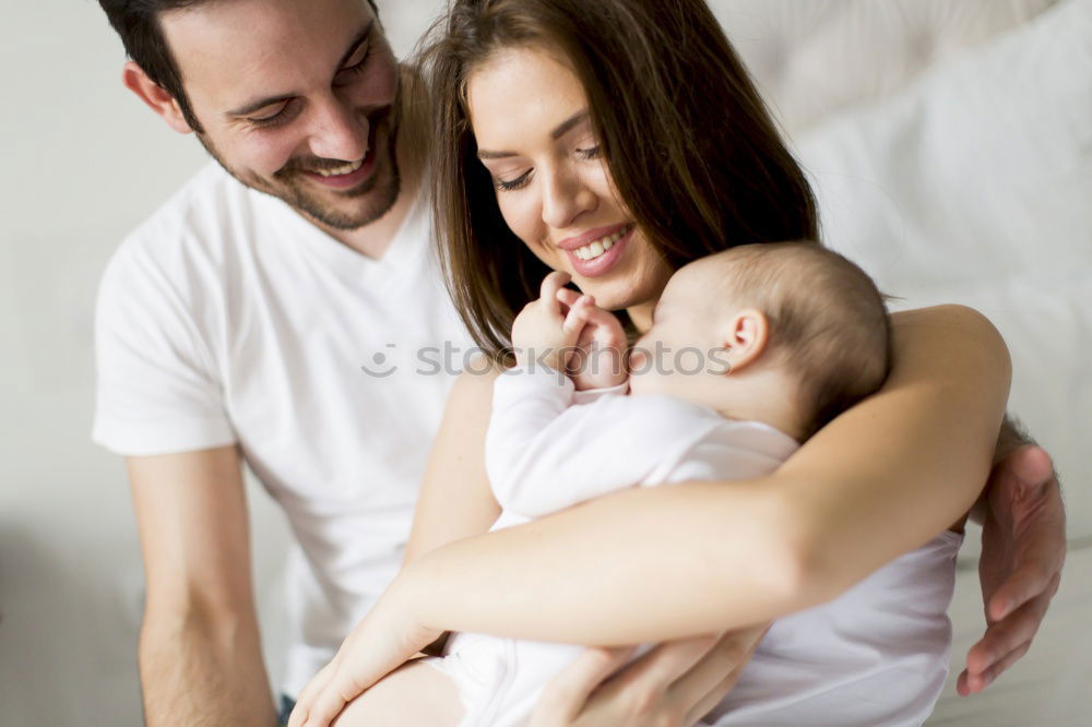 Similar – Happy Family, Mother, Father And Baby.