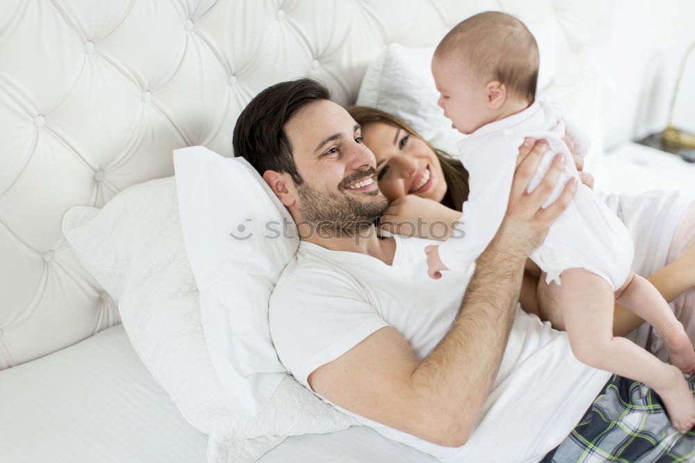 Similar – Happy Family, Mother, Father And Baby.