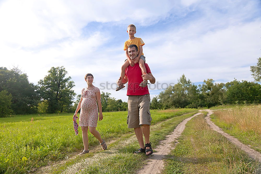 Similar – Grandparents and grandchildren walking outdoors