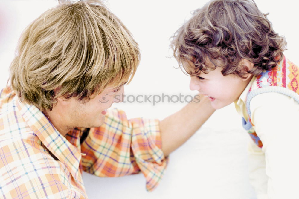 Similar – Image, Stock Photo Brothers II Joy Happy