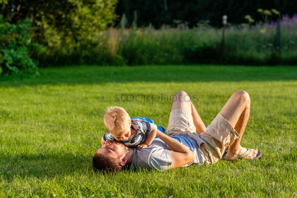 Similar – Father & Son Green Grass