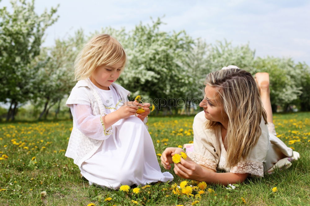 Similar – Image, Stock Photo Happy family in park