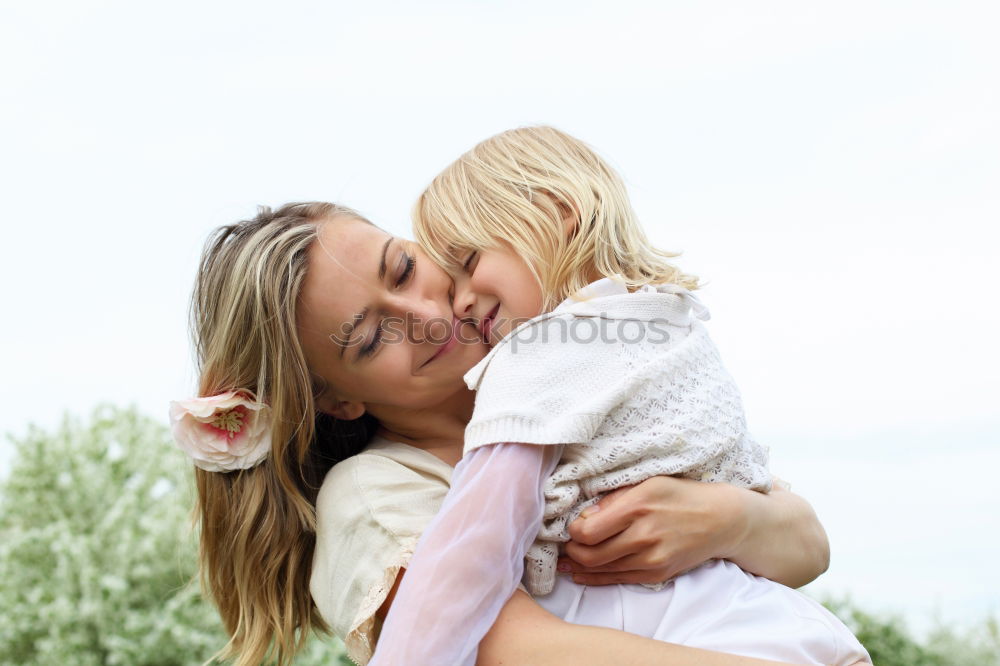 Similar – Image, Stock Photo Mother with child in park