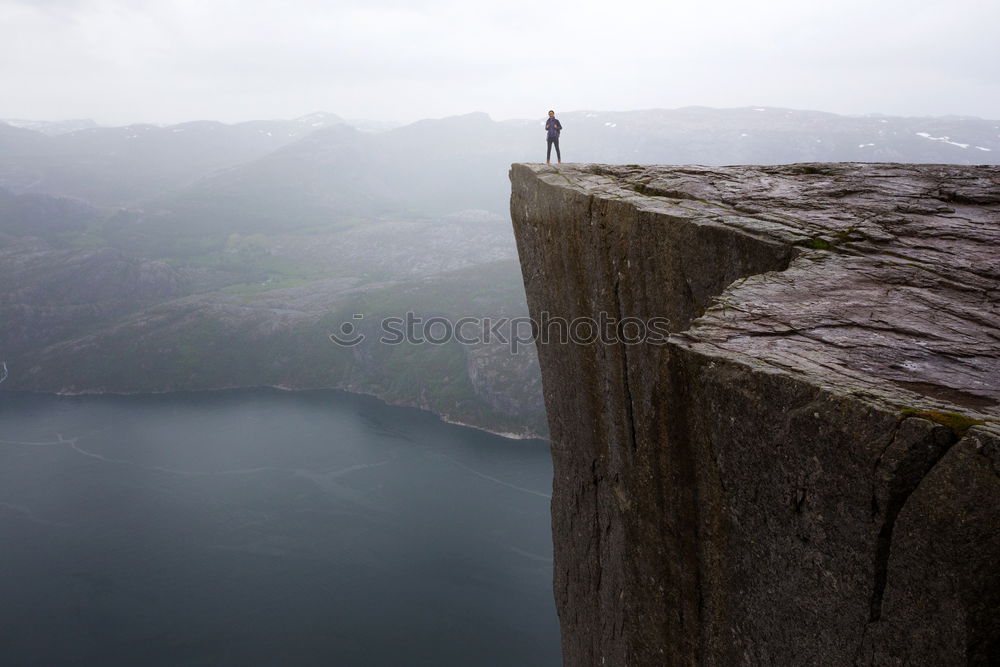 Similar – Image, Stock Photo Young man facing a challenge