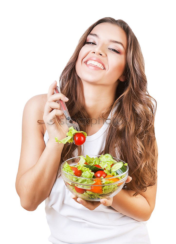 Similar – Crop woman eating sushi