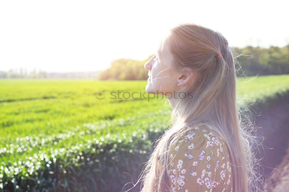 Similar – Image, Stock Photo sun Human being Feminine