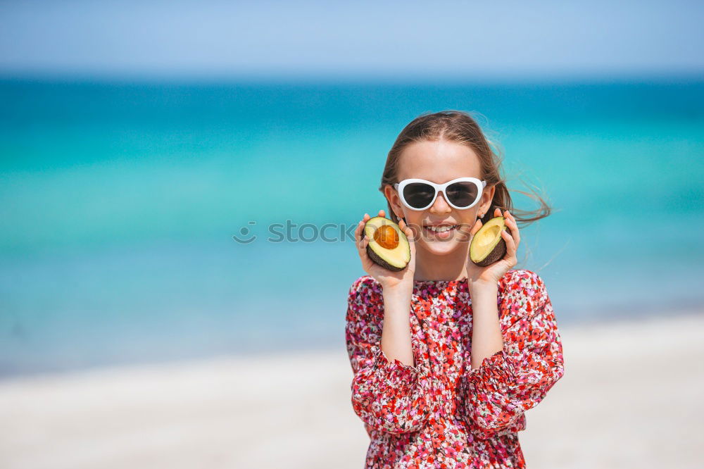 Similar – Image, Stock Photo beautiful young woman holding a piece of watermelon