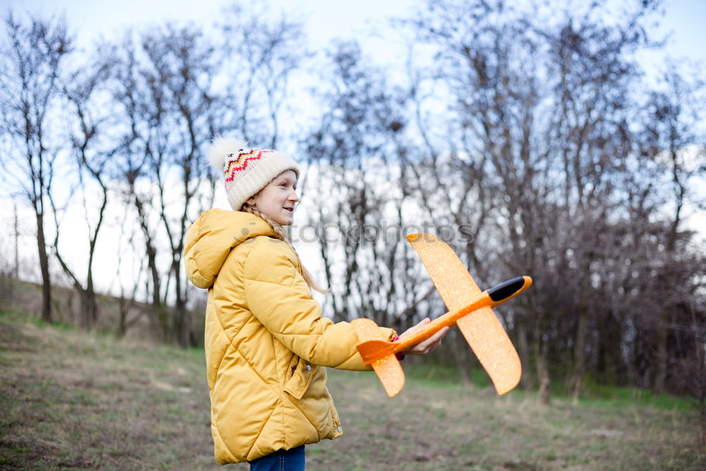 Similar – Young Backpacker enjoying of Nature.