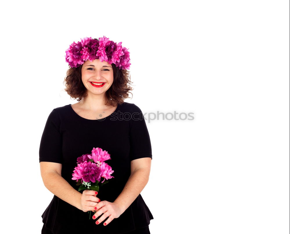 Image, Stock Photo Through the flower