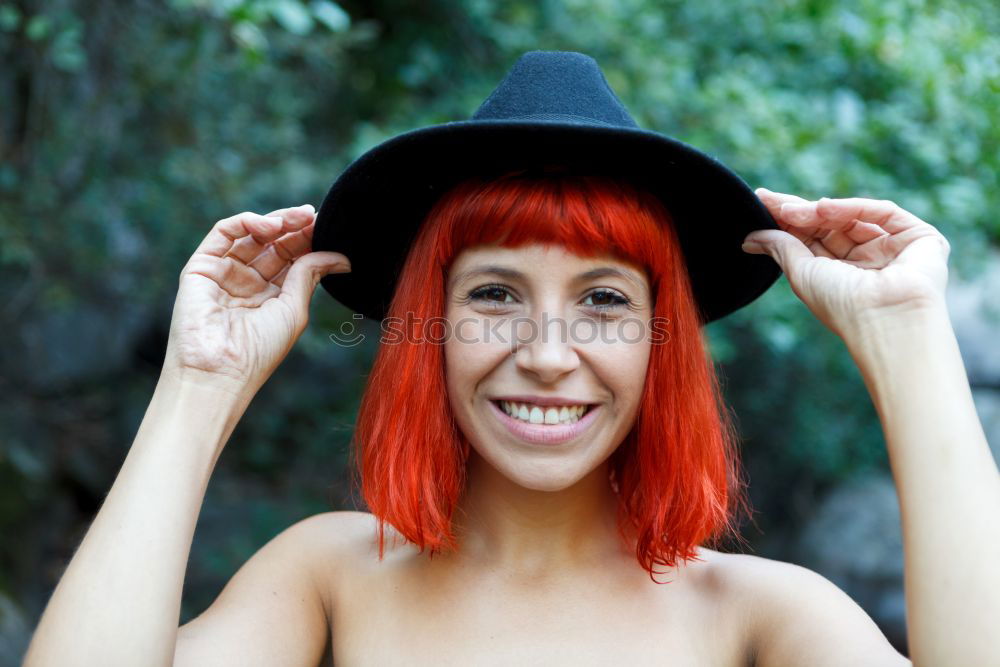 Similar – Image, Stock Photo Beautiful woman in white with flowered wreath in her head