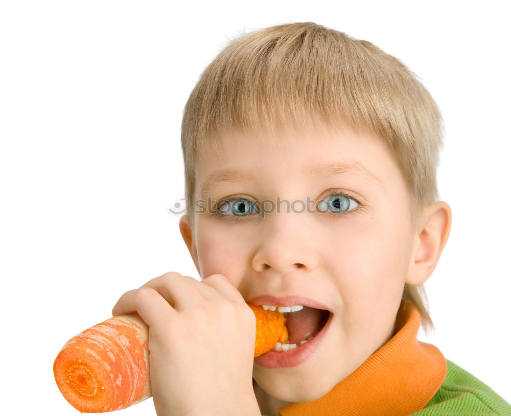 Similar – Image, Stock Photo Boy singing to microphone