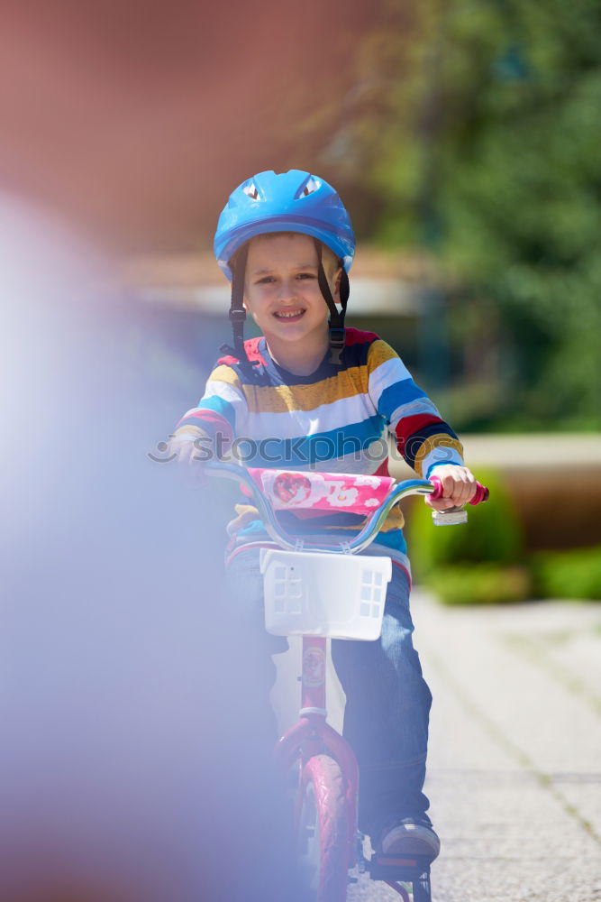 Similar – Image, Stock Photo Helmet kid Happy Child