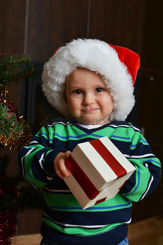 Similar – funny child at christmas