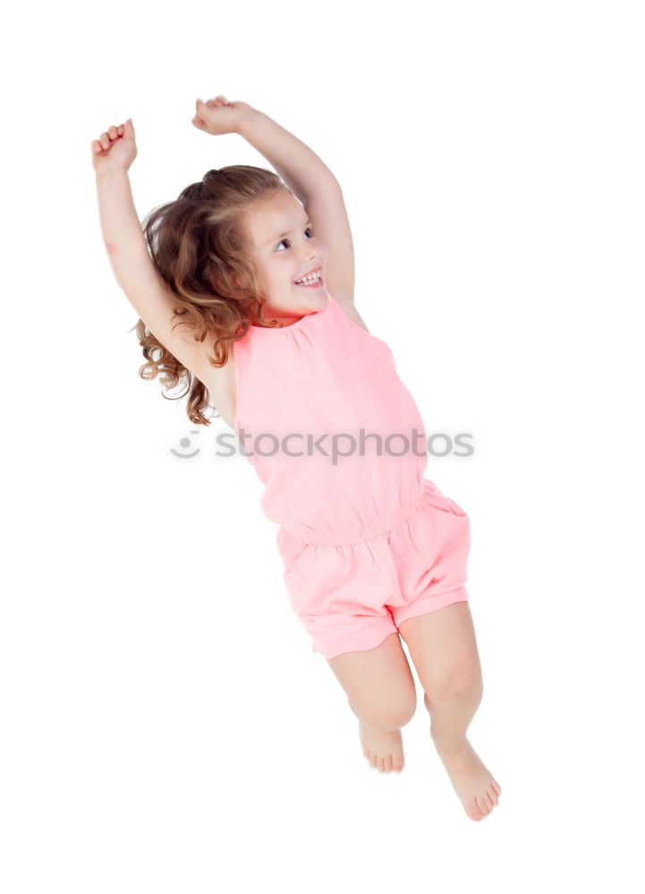 Similar – Image, Stock Photo Girl lying on a blanket and listening to music