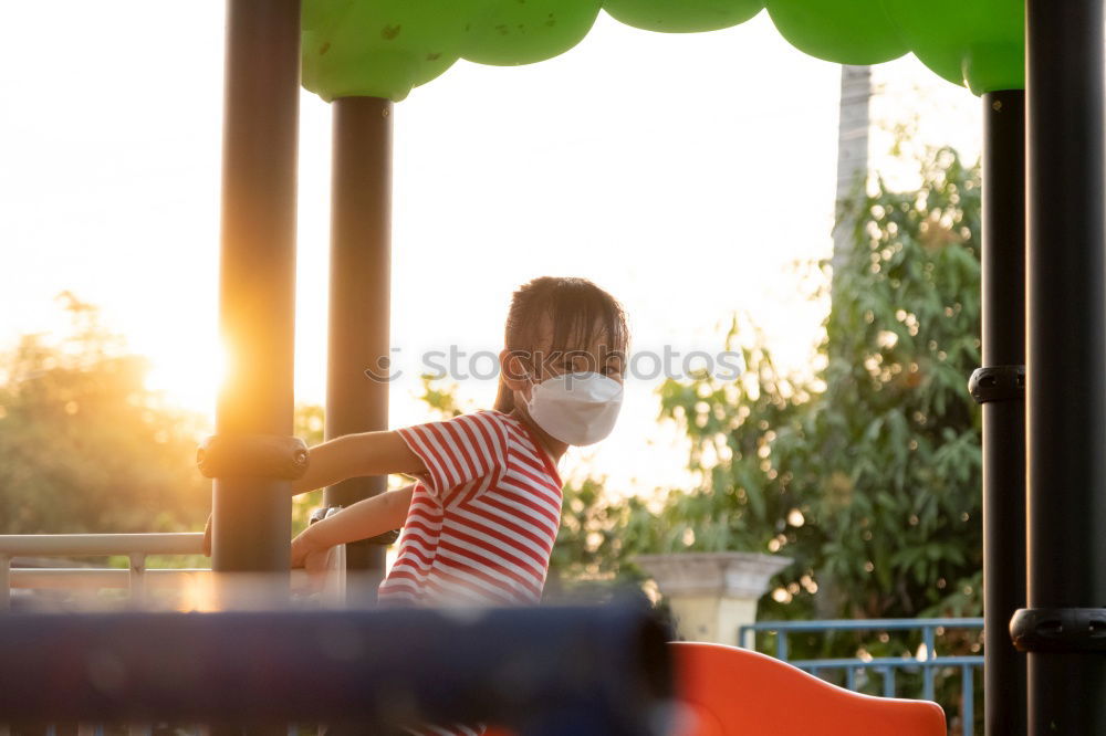 Similar – Image, Stock Photo Beer garden detail shot with red and white check table cloth, wooden fence in background and blurred lamp in foreground r