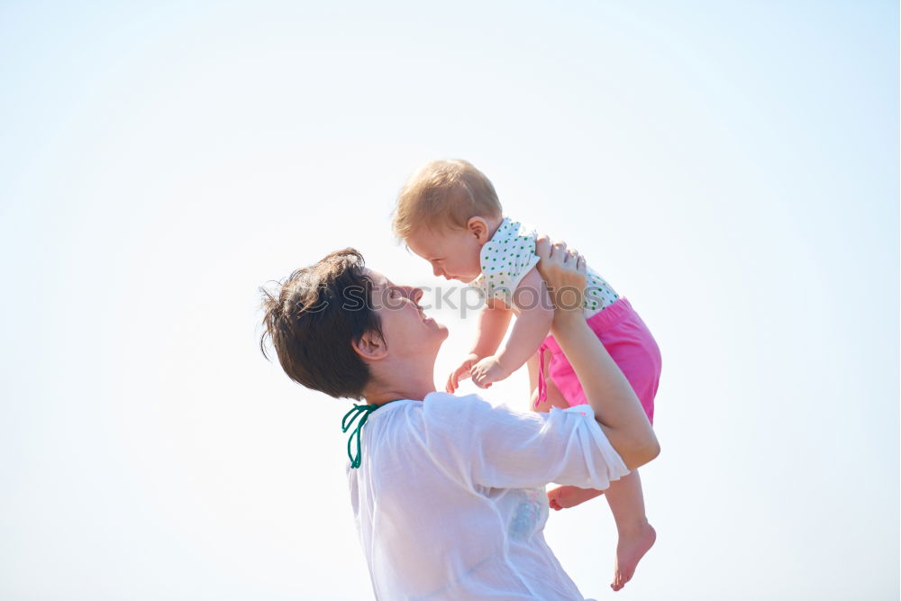 Similar – Image, Stock Photo Papa and Son Human being