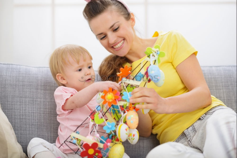 Similar – two beautiful sisters playing at home