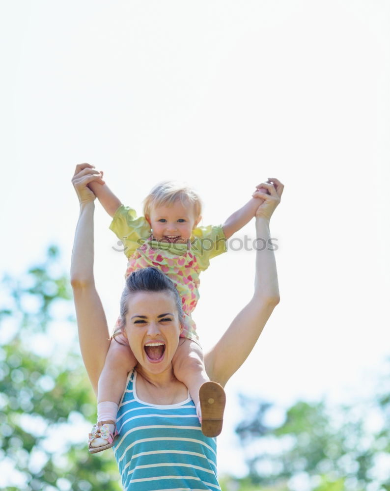 Similar – Image, Stock Photo Mother with child in park