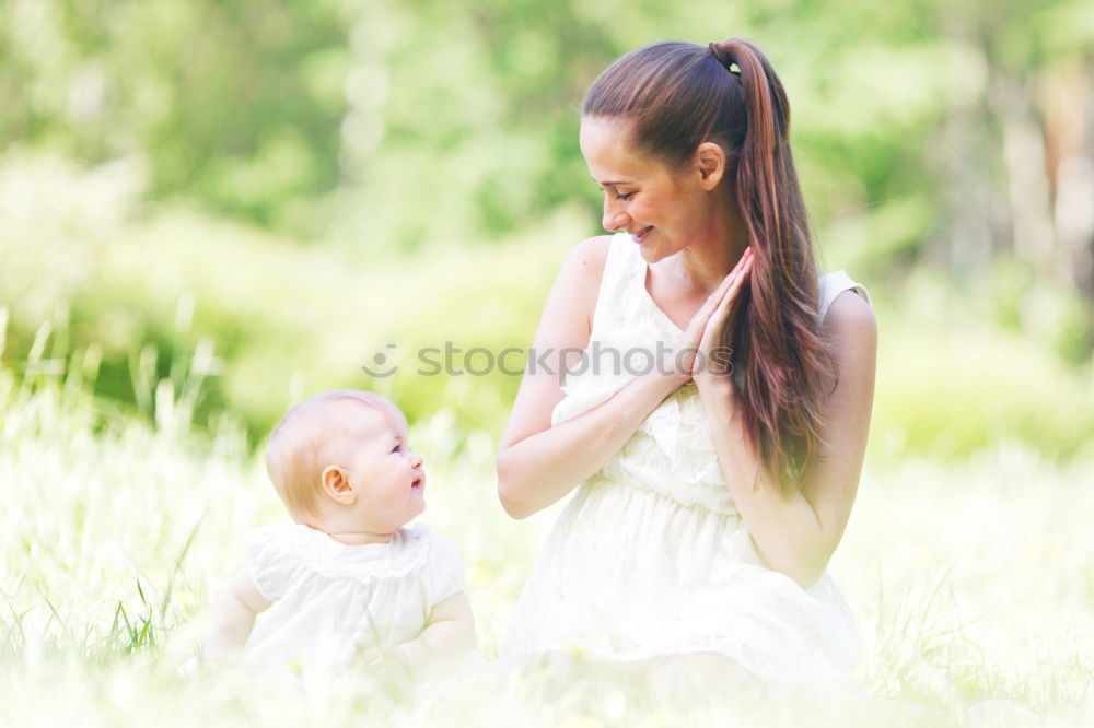 Similar – Image, Stock Photo Happy lesbian couple with child