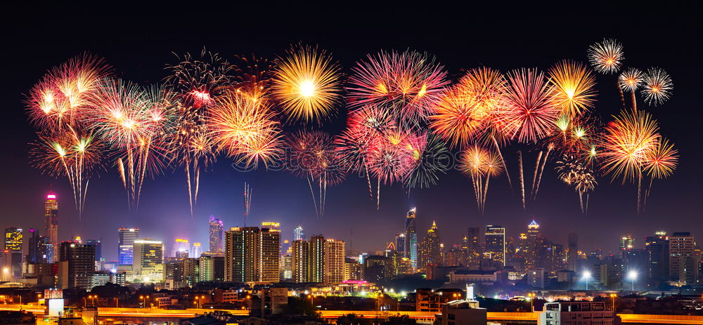 Similar – Hong Kong Fireworks Nacht