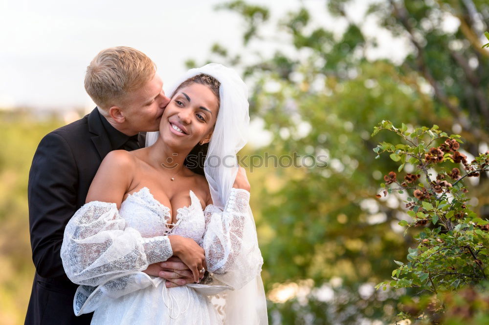 Similar – Image, Stock Photo Just married couple together