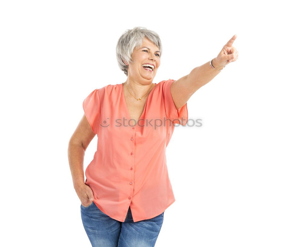 Similar – Image, Stock Photo happy mature woman in her sixties