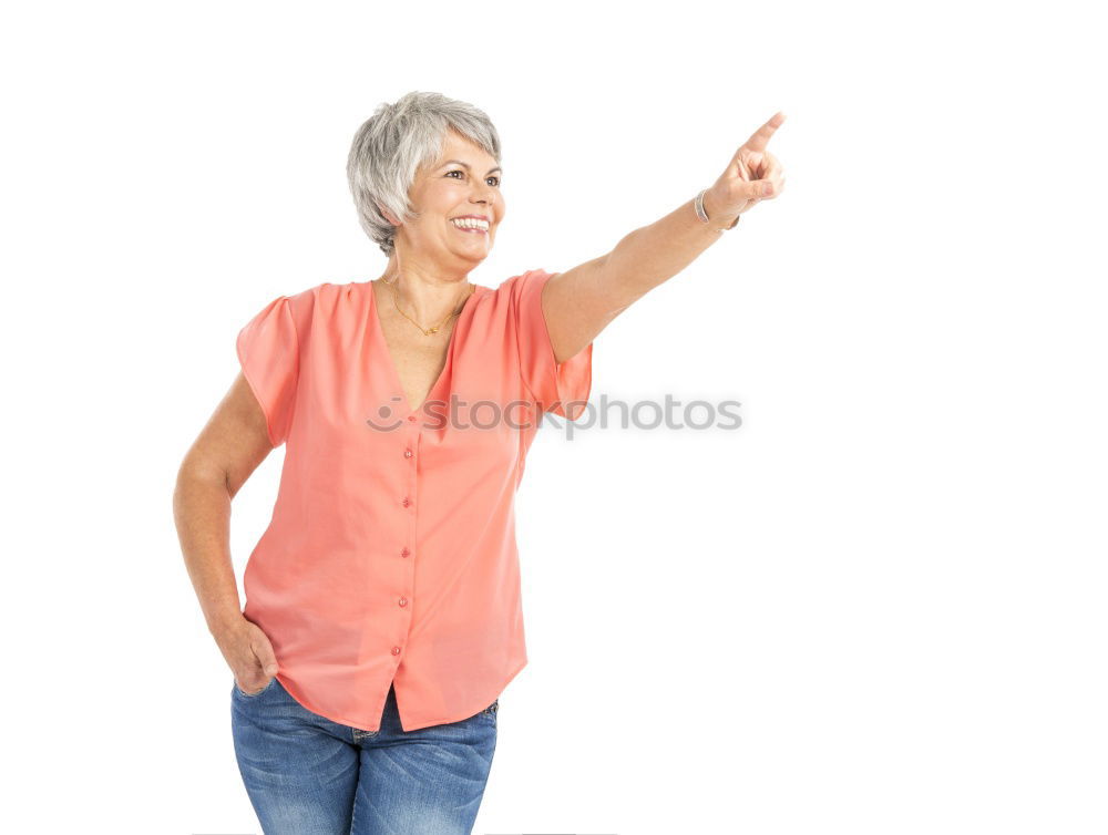 Similar – older woman looking pleased