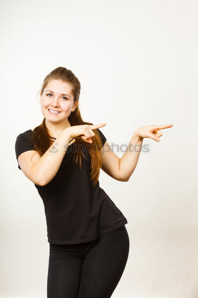 Similar – Image, Stock Photo Woman with dance pose Room