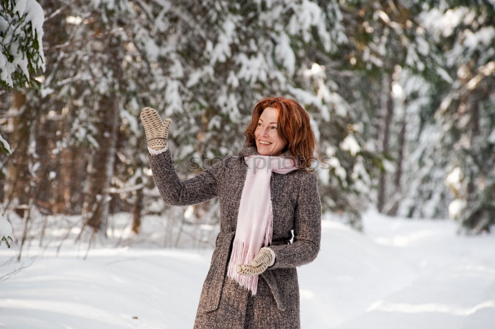 Similar – Young woman sleeping in the snow