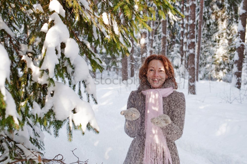 Similar – Young woman sleeping in the snow