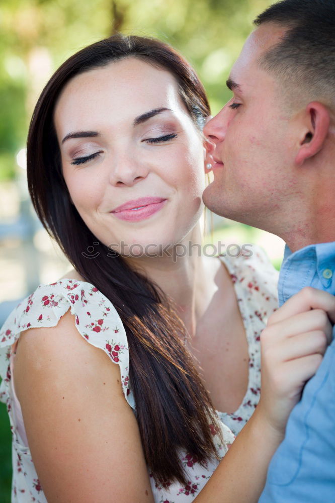 Similar – happy couple having fun in autumn