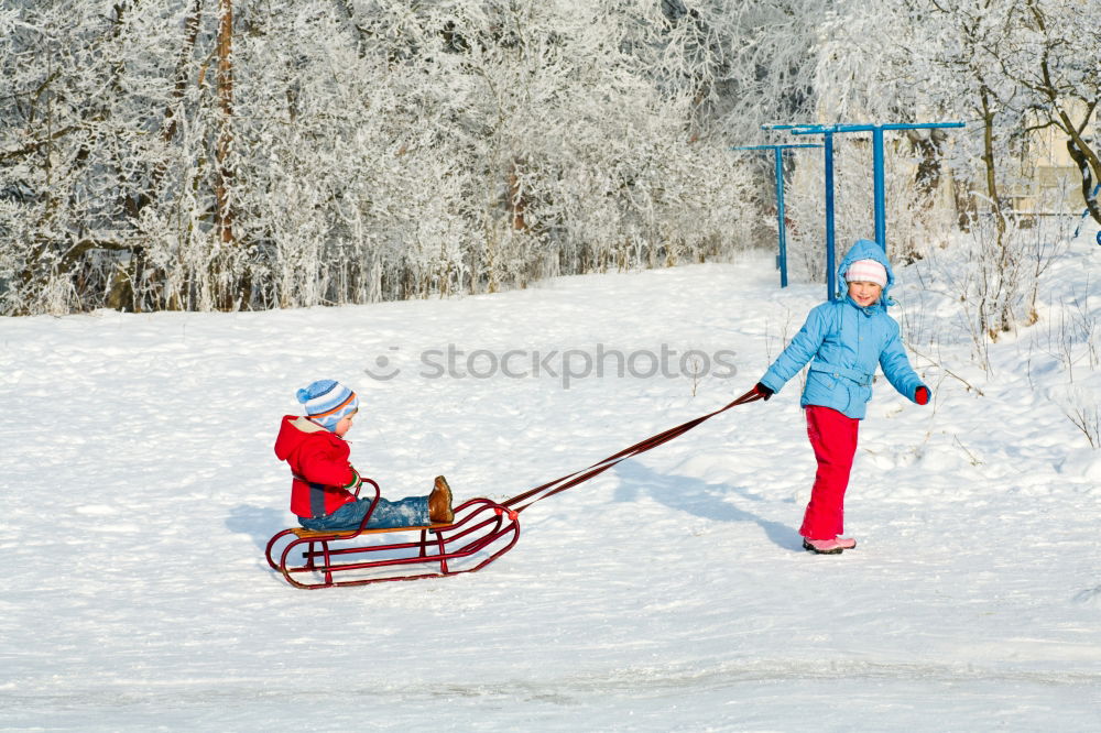 Similar – Family spending time together walking outdoors in winter