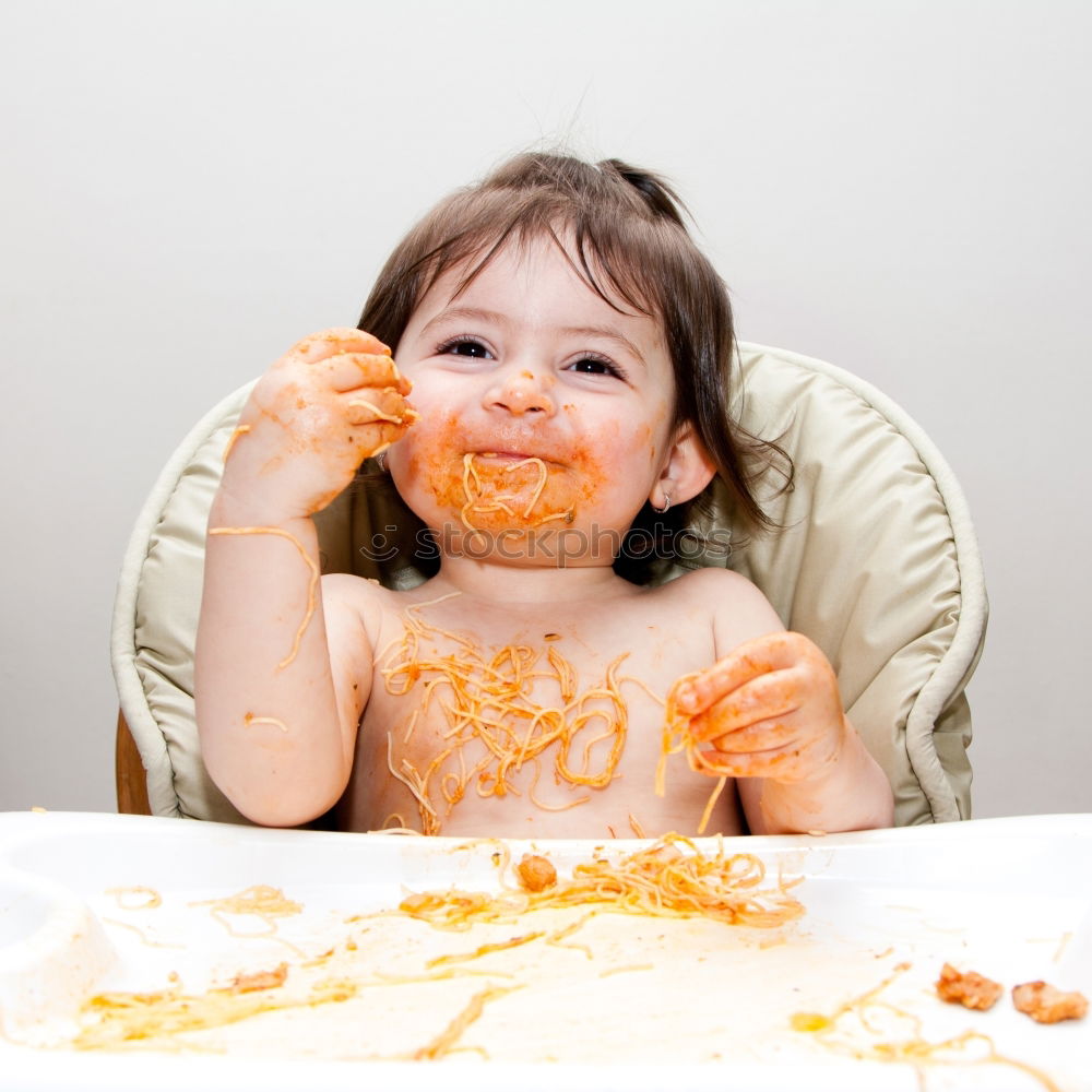 Similar – All children love spaghetti