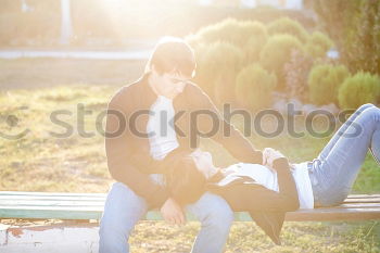 Similar – Image, Stock Photo Brothers II Joy Happy