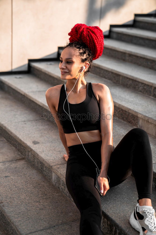 Similar – Image, Stock Photo Woman on fence in park