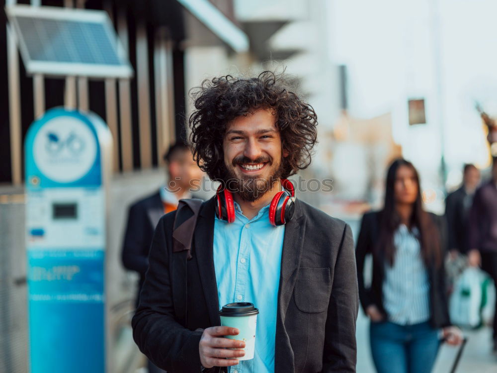 Similar – Image, Stock Photo Urban young man (59)