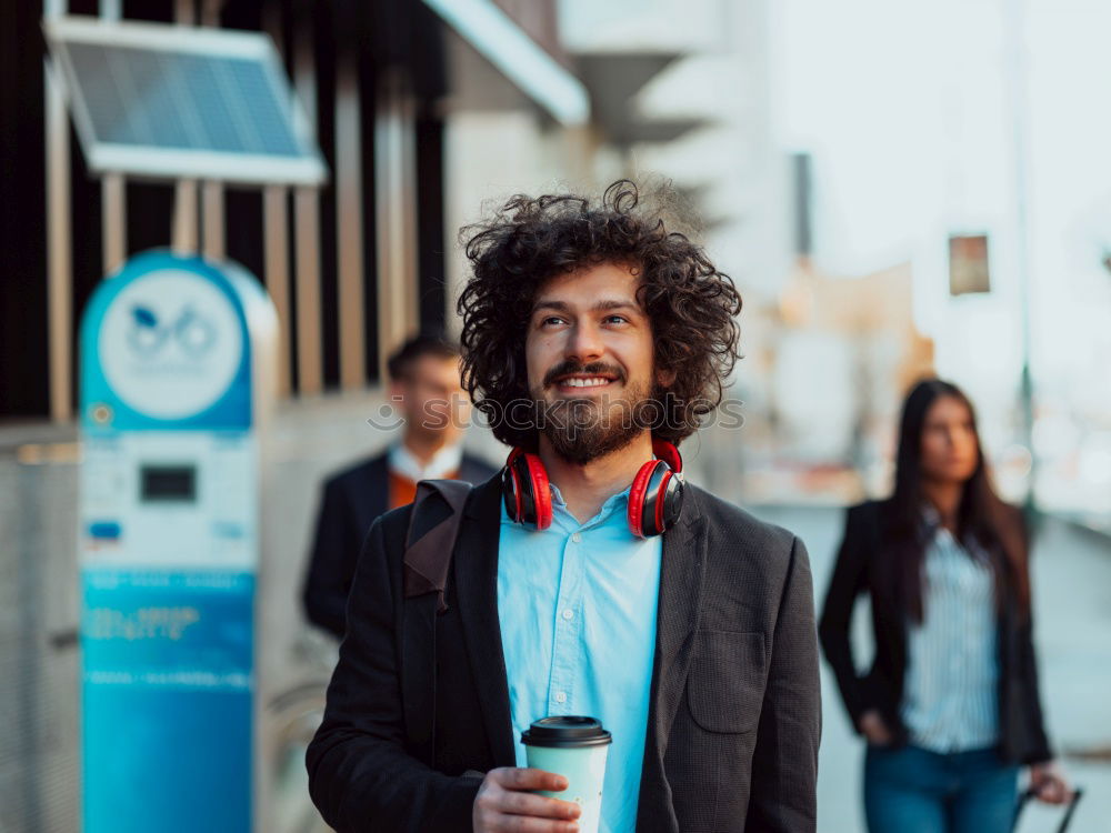 Similar – Image, Stock Photo Urban young man (59)