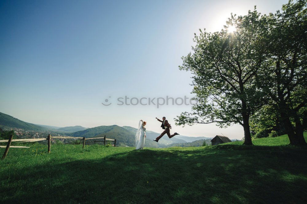 Similar – two happy seniors have fun together