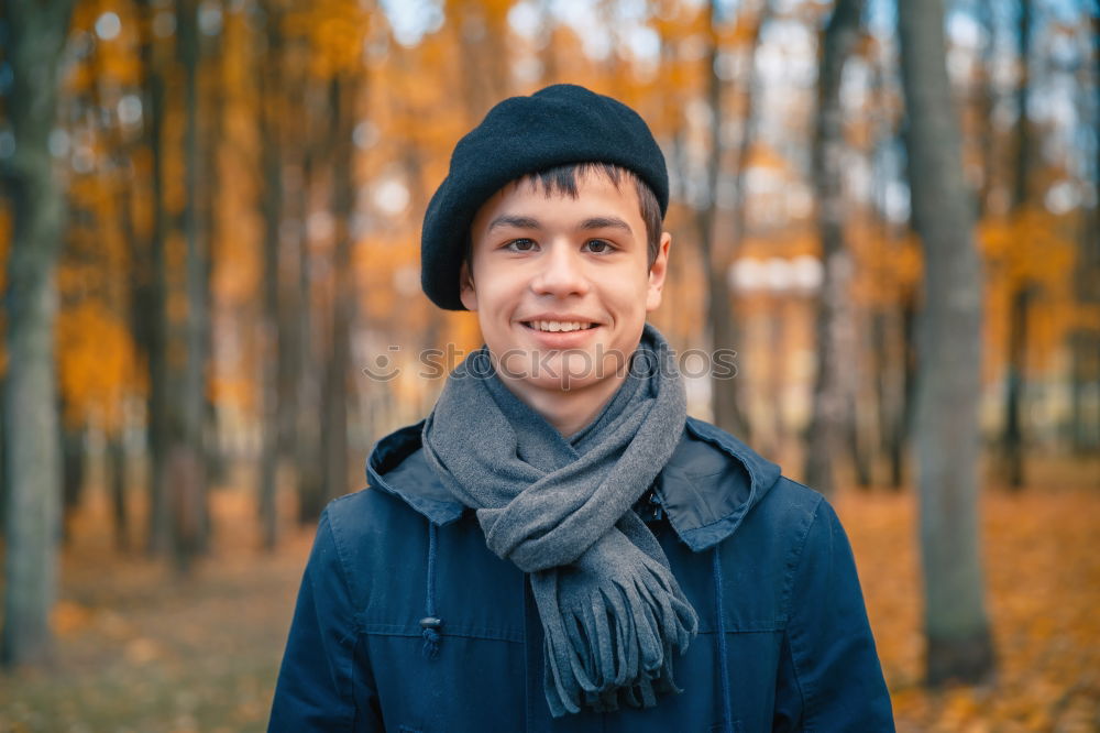 Similar – Image, Stock Photo young man in the woods