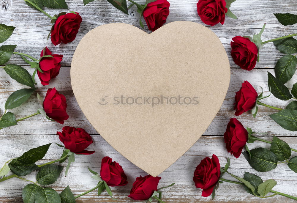 Similar – Image, Stock Photo Valentine’s Day Card mock up