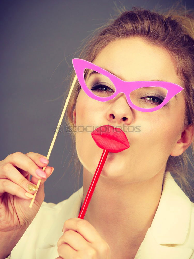 Similar – Image, Stock Photo Young woman looking at herself in a mirror