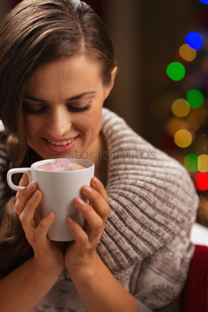 Similar – Image, Stock Photo Beautiful model with cup of coffee