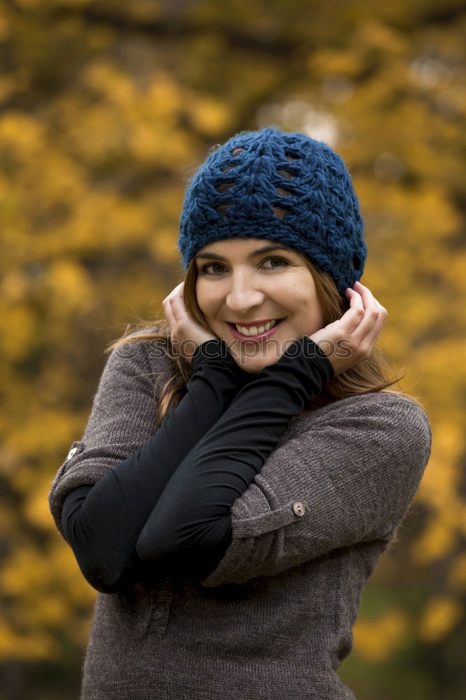 Similar – Woman, model of fashion, wearing black dress.